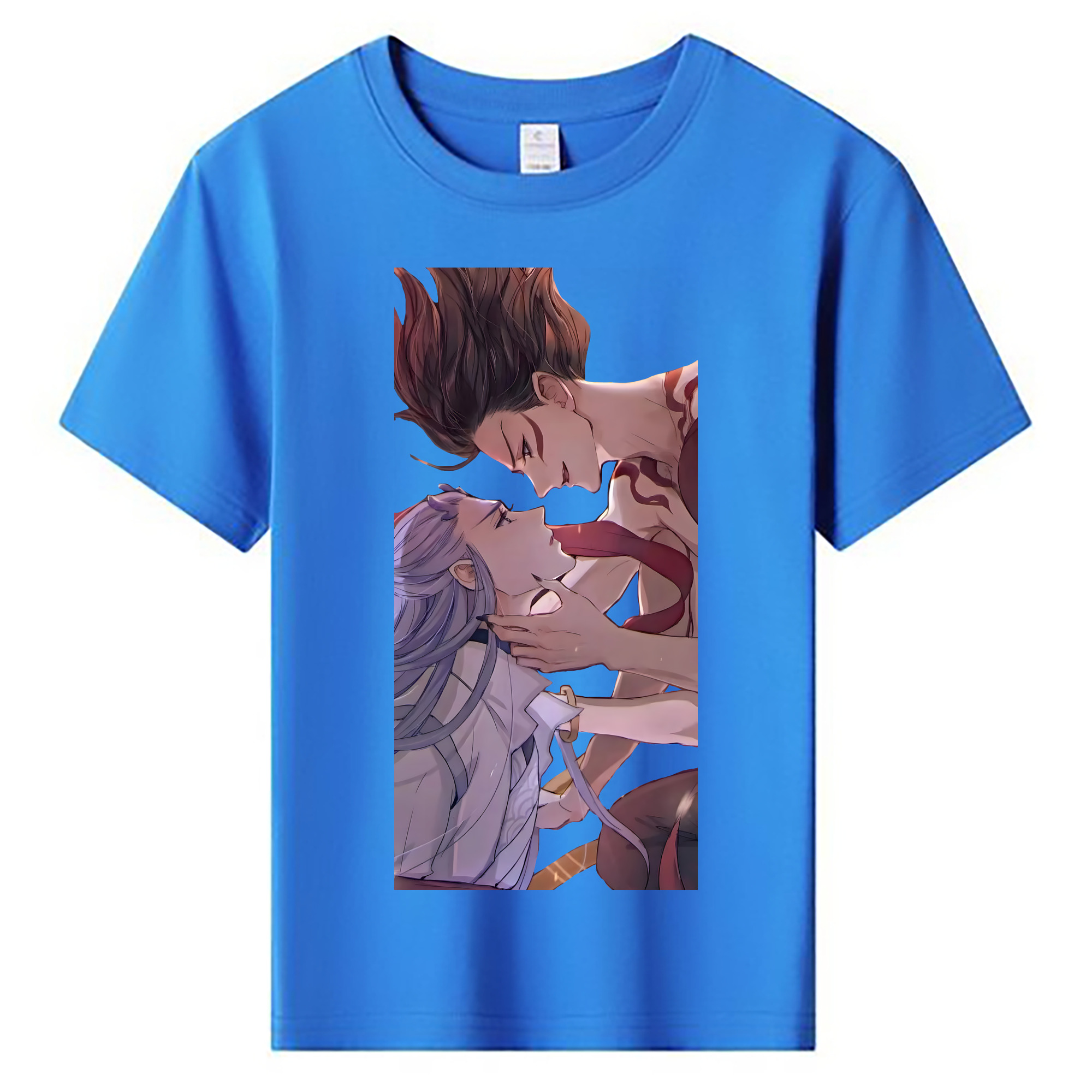 （画像用） Ne Zha 2 ナタ 魔童の大暴れ 綿100％キッズTシャツ（フロントプリント）